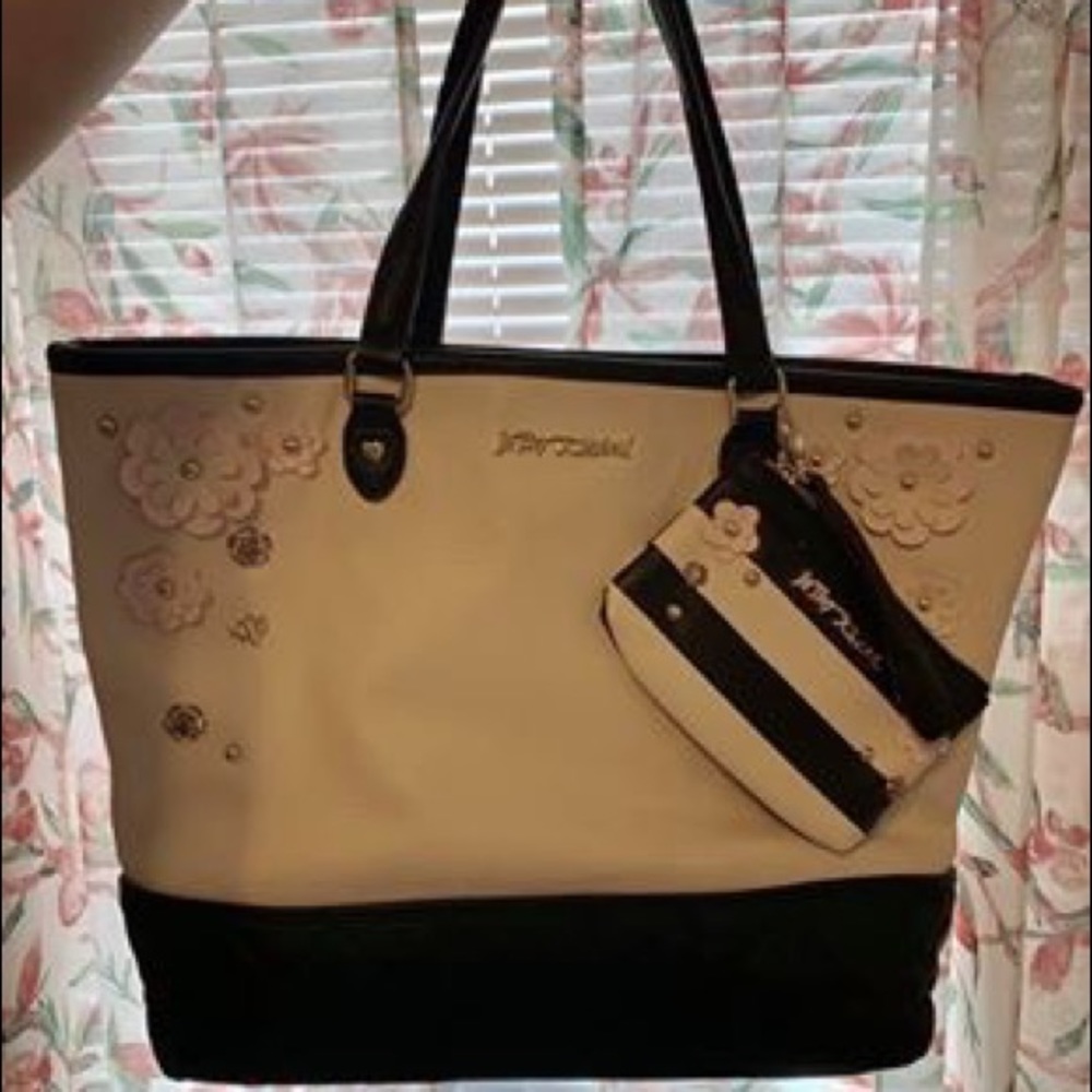 Betsey Johnson Large Tote and Matching Wristlet